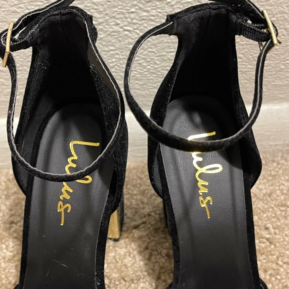 Lulu's Elegant Black Suede Heels - Picture 5 of 6